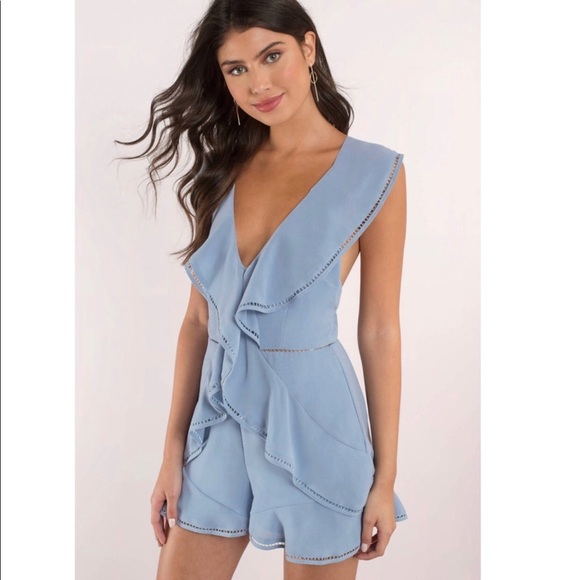 KEEPSAKE the Label Pants - NWT Keepsake Lovers Holiday Steel Ruffle Playsuit